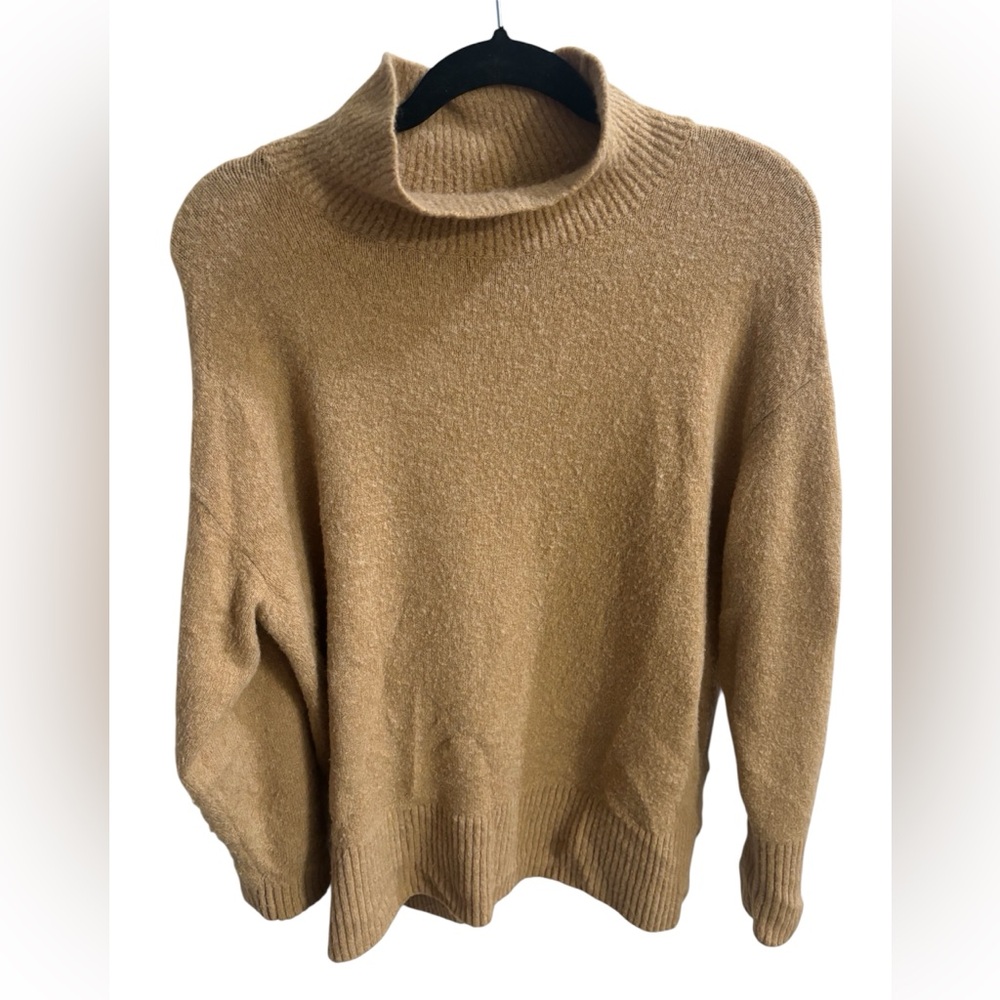 J. Crew Tan Mock Neck Sweater